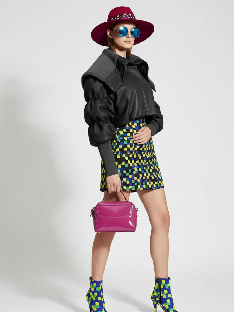Motorcycle Leather Puff Sleeve Jacket MEATPACKING BYMANYC ® New York by BYMANYC ® New York