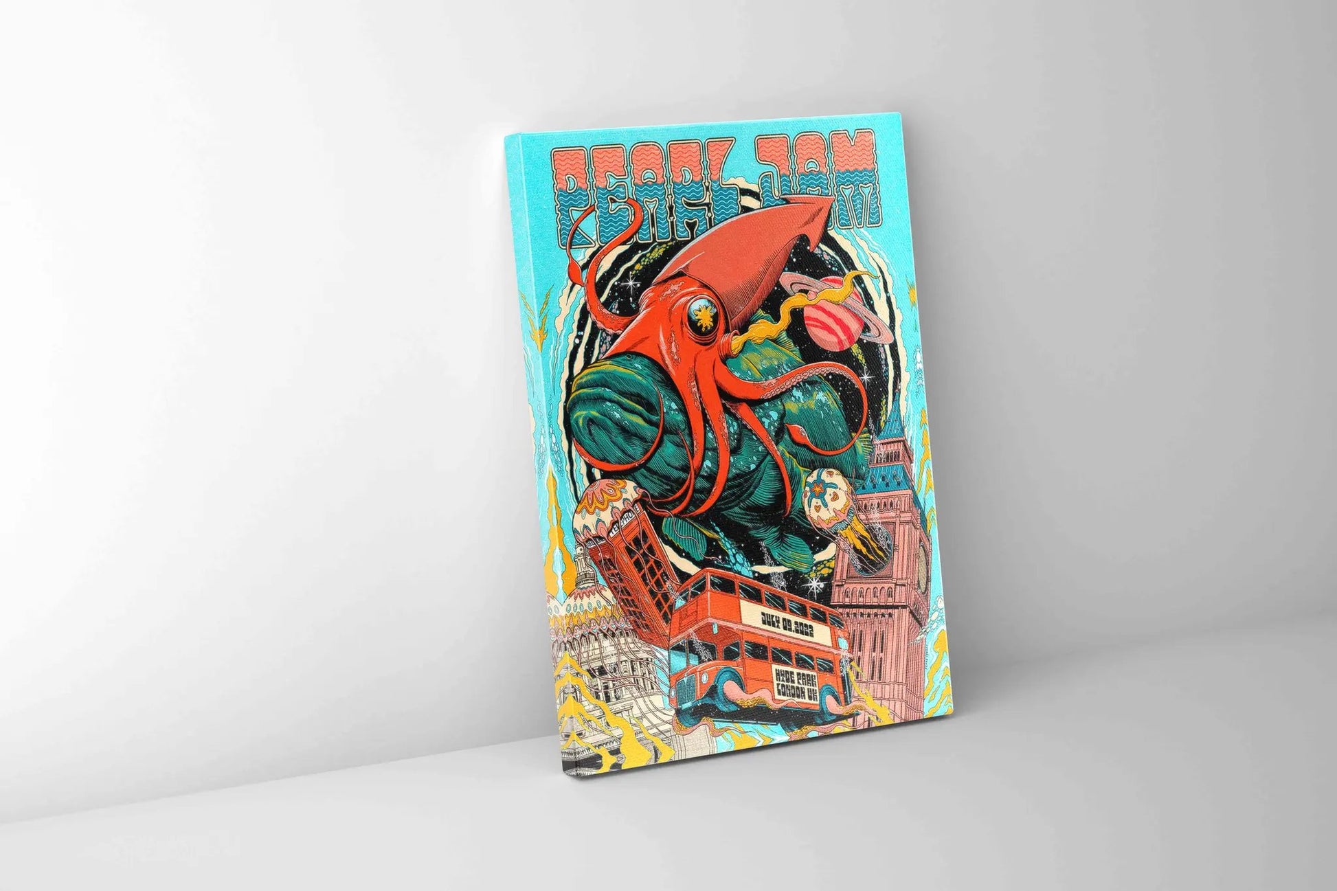 Pearl Jam London Poster -Canvas Music Lovers by Gtaart.ca
