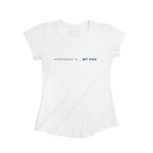 Women's My Dog Bamboo T-Shirt, White by Pets Collection