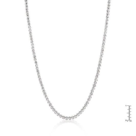 Long Elegant Cubic Zirconia Necklace-0