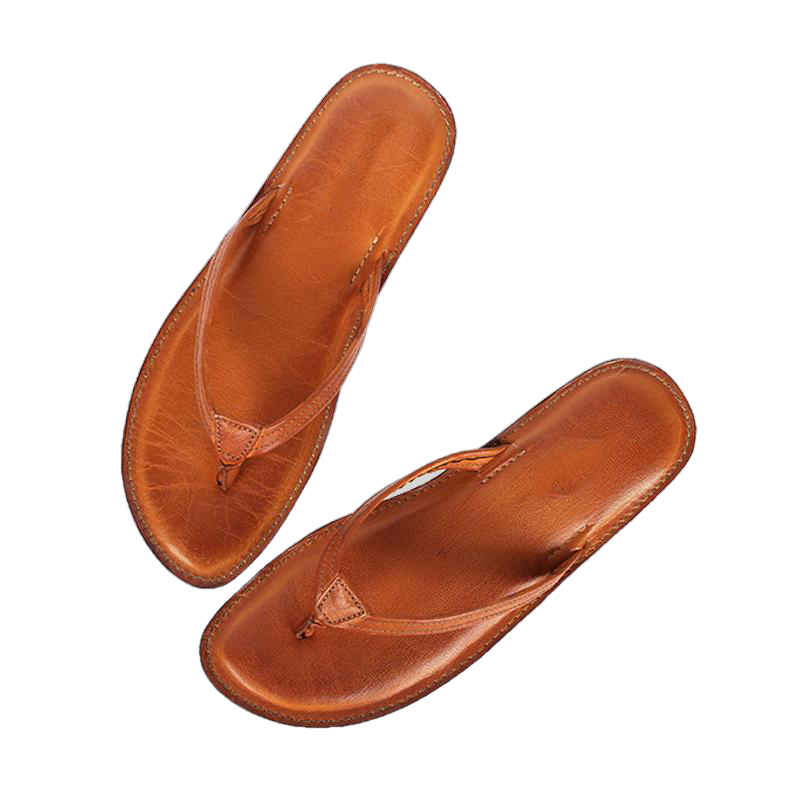 Melina Flat Leather Flip Flop women's slippers by Inland Leather
