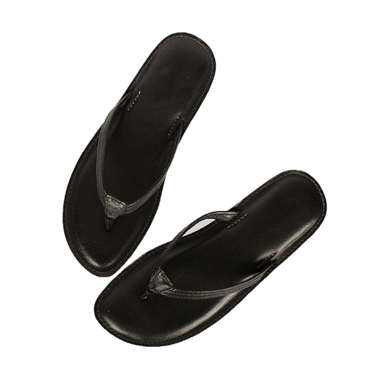 Melina Flat Leather Flip Flop women's slippers by Inland Leather