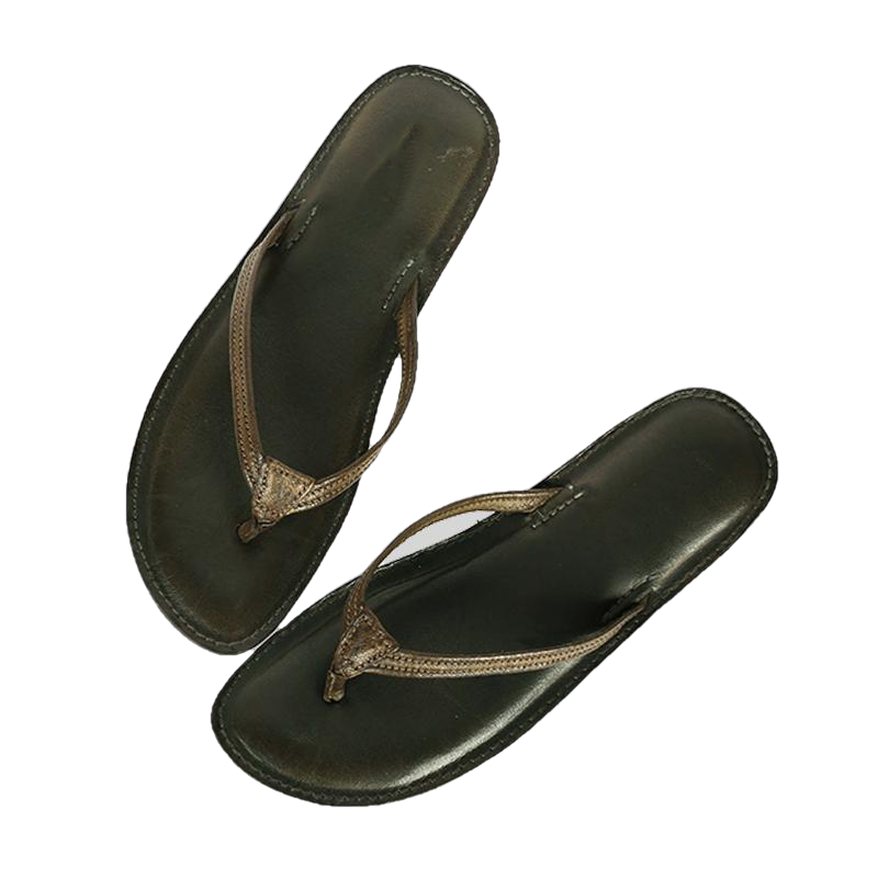 Melina Flat Leather Flip Flop women's slippers by Inland Leather