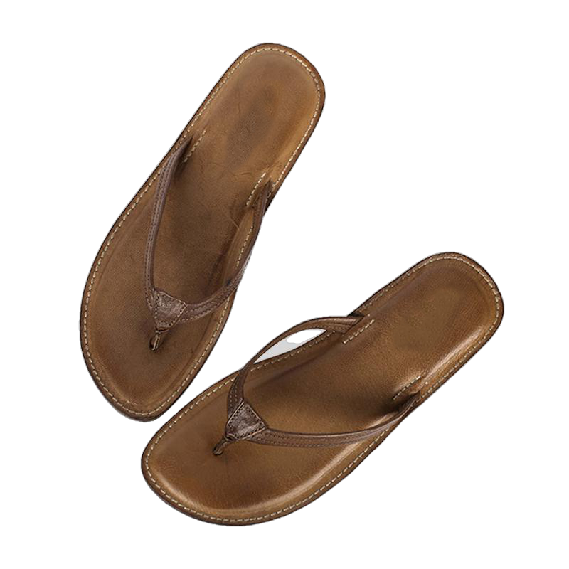 Melina Flat Leather Flip Flop women's slippers by Inland Leather