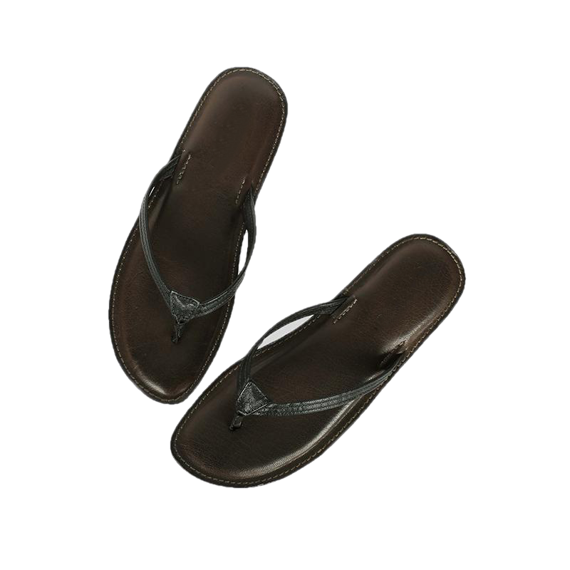 Melina Flat Leather Flip Flop women's slippers by Inland Leather