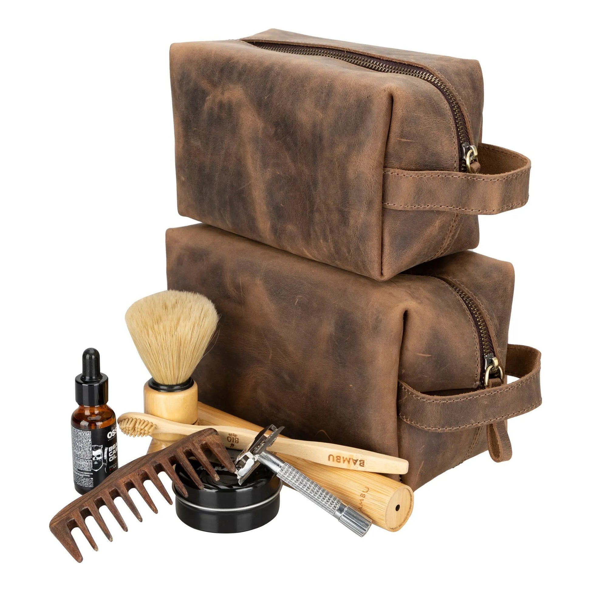 Eve Leather Dopp Kit, X Large by TORONATA