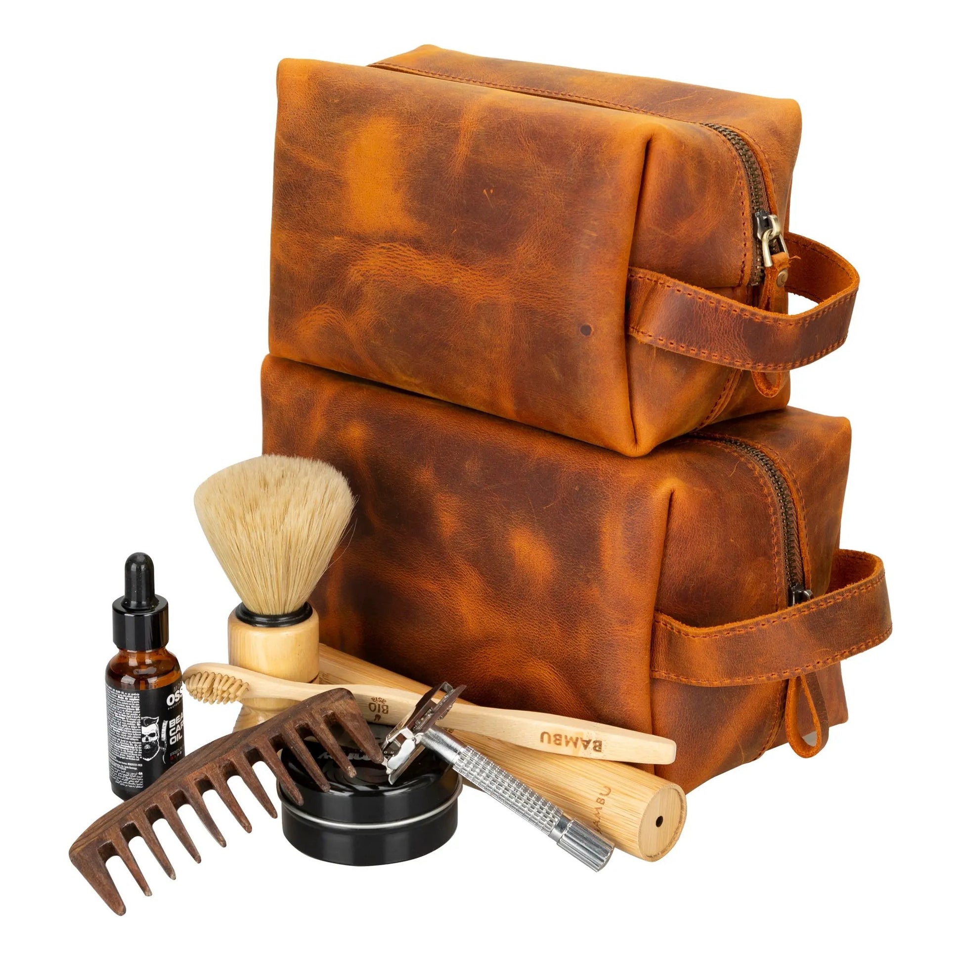 Eve Leather Dopp Kit, X Large by TORONATA