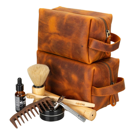 Eve Leather Dopp Kit, X Large by TORONATA