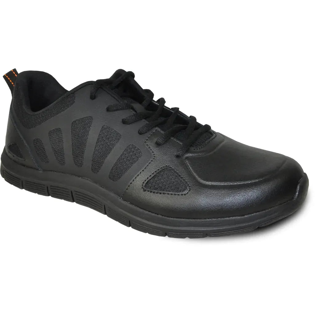 VANGELO Men Slip Resistant Shoe NICK-1 Black by Tux-USA