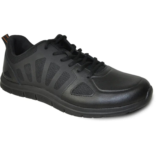 VANGELO Men Slip Resistant Shoe NICK-1 Black by Tux-USA