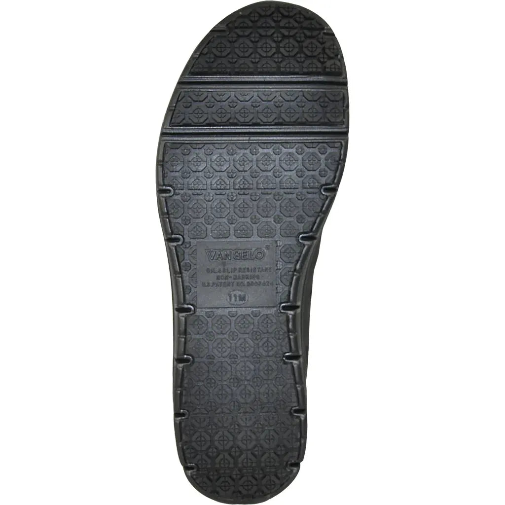 VANGELO Men Slip Resistant Shoe NICK-1 Black by Tux-USA