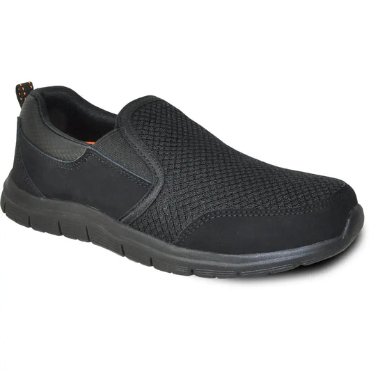 VANGELO Men Slip Resistant Shoe NICK-2 Black by Tux-USA