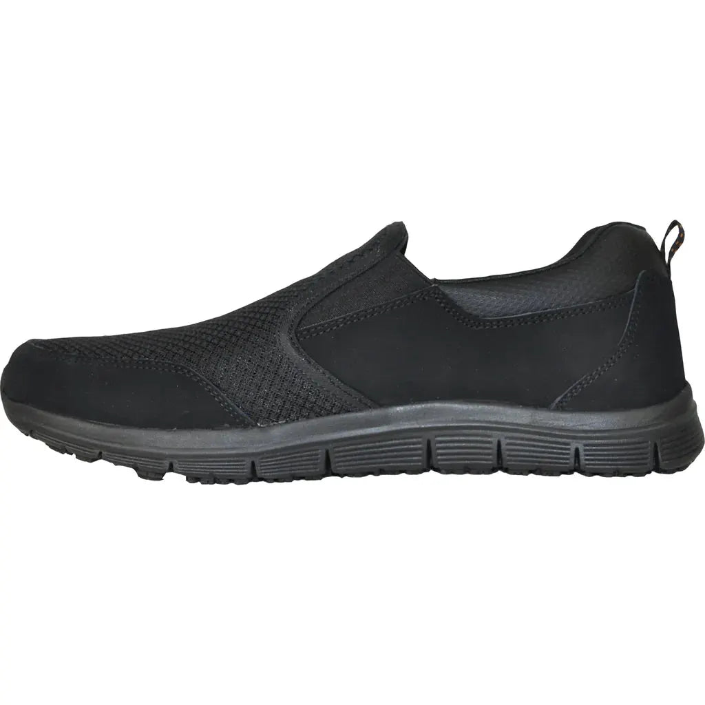 VANGELO Men Slip Resistant Shoe NICK-2 Black by Tux-USA