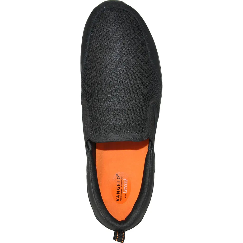 VANGELO Men Slip Resistant Shoe NICK-2 Black by Tux-USA