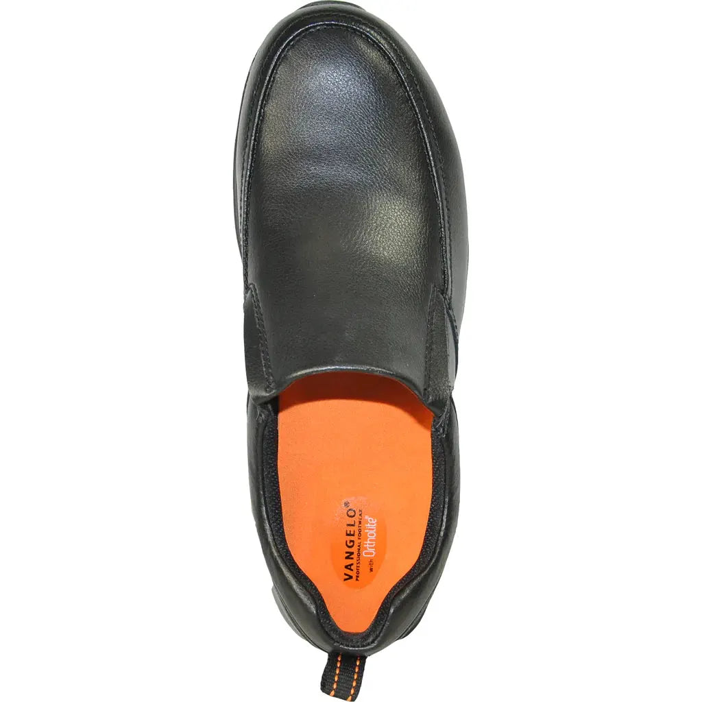 VANGELO Men Slip Resistant Shoe NICK-3 Black by Tux-USA