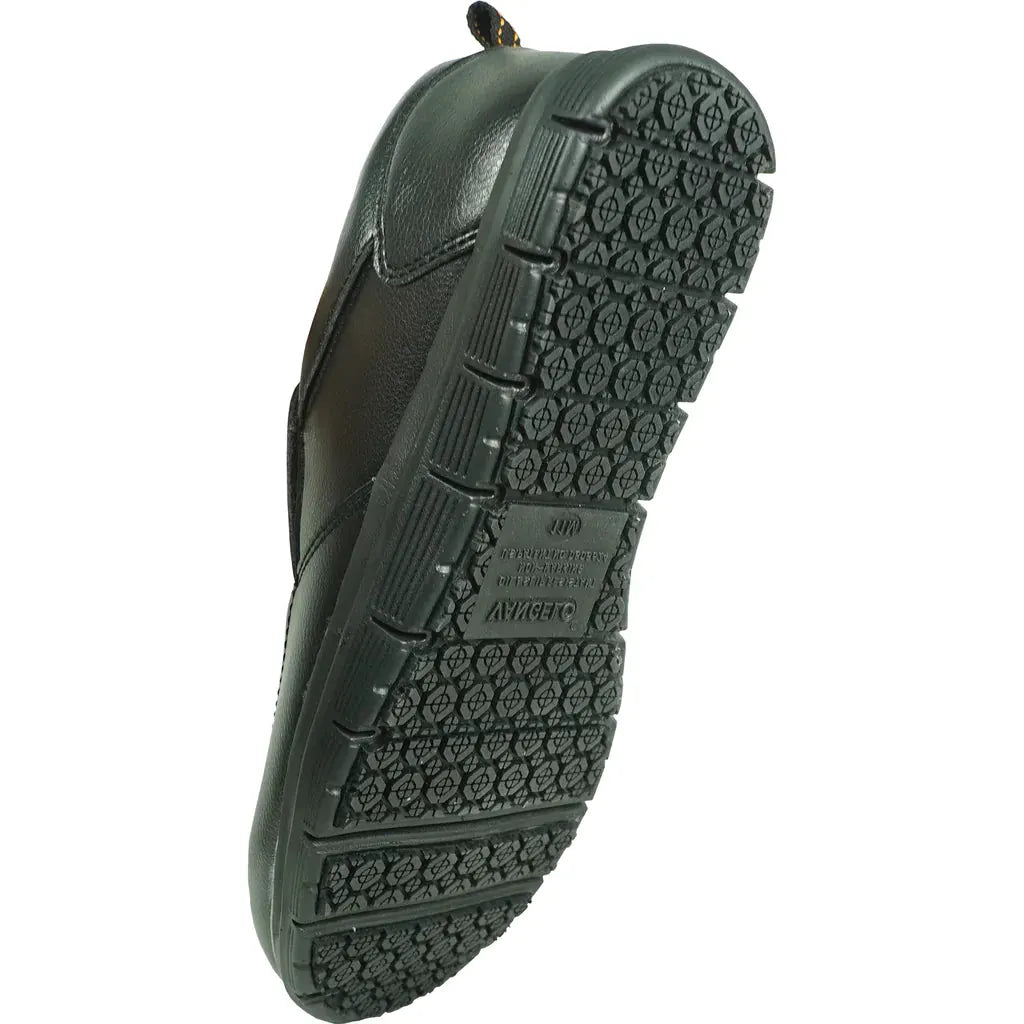VANGELO Men Slip Resistant Shoe NICK-3 Black by Tux-USA