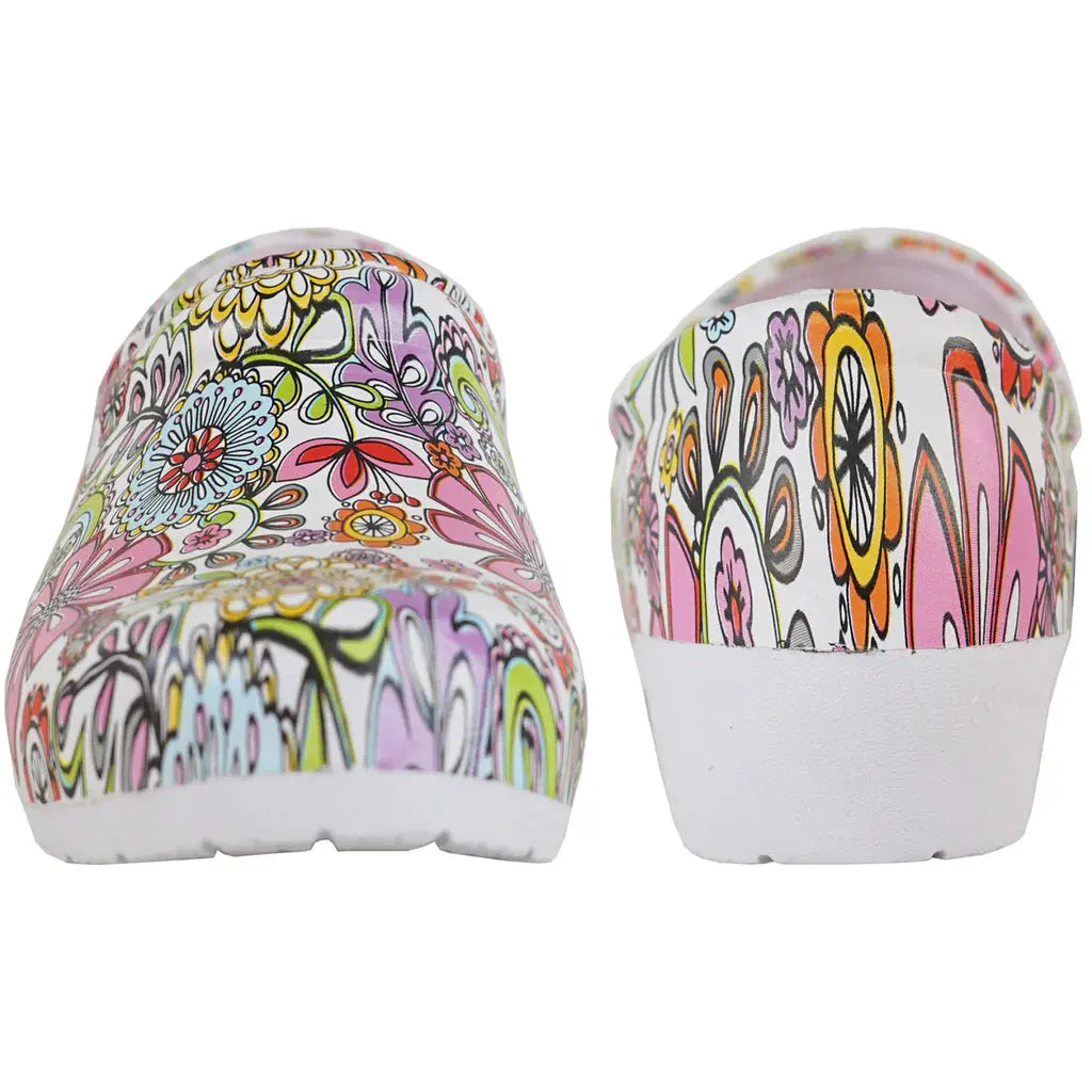 VANGELO Women Slip Resistant Clog NIKO Flower-1 by Tux-USA