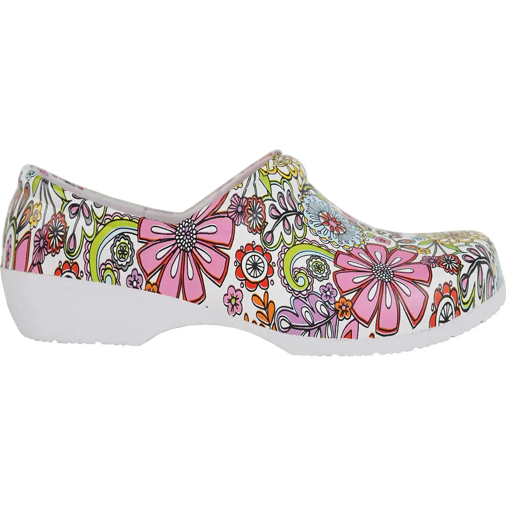 VANGELO Women Slip Resistant Clog NIKO Flower-1 by Tux-USA