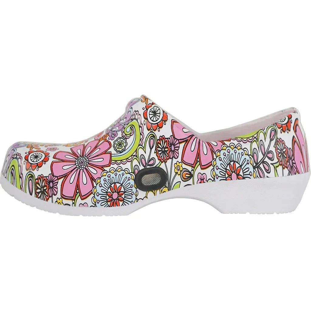 VANGELO Women Slip Resistant Clog NIKO Flower-1 by Tux-USA