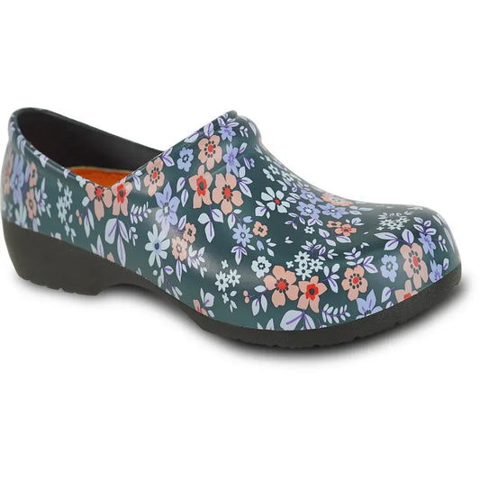 VANGELO Women Slip Resistant Clog NIKO Flower-2 by Tux-USA