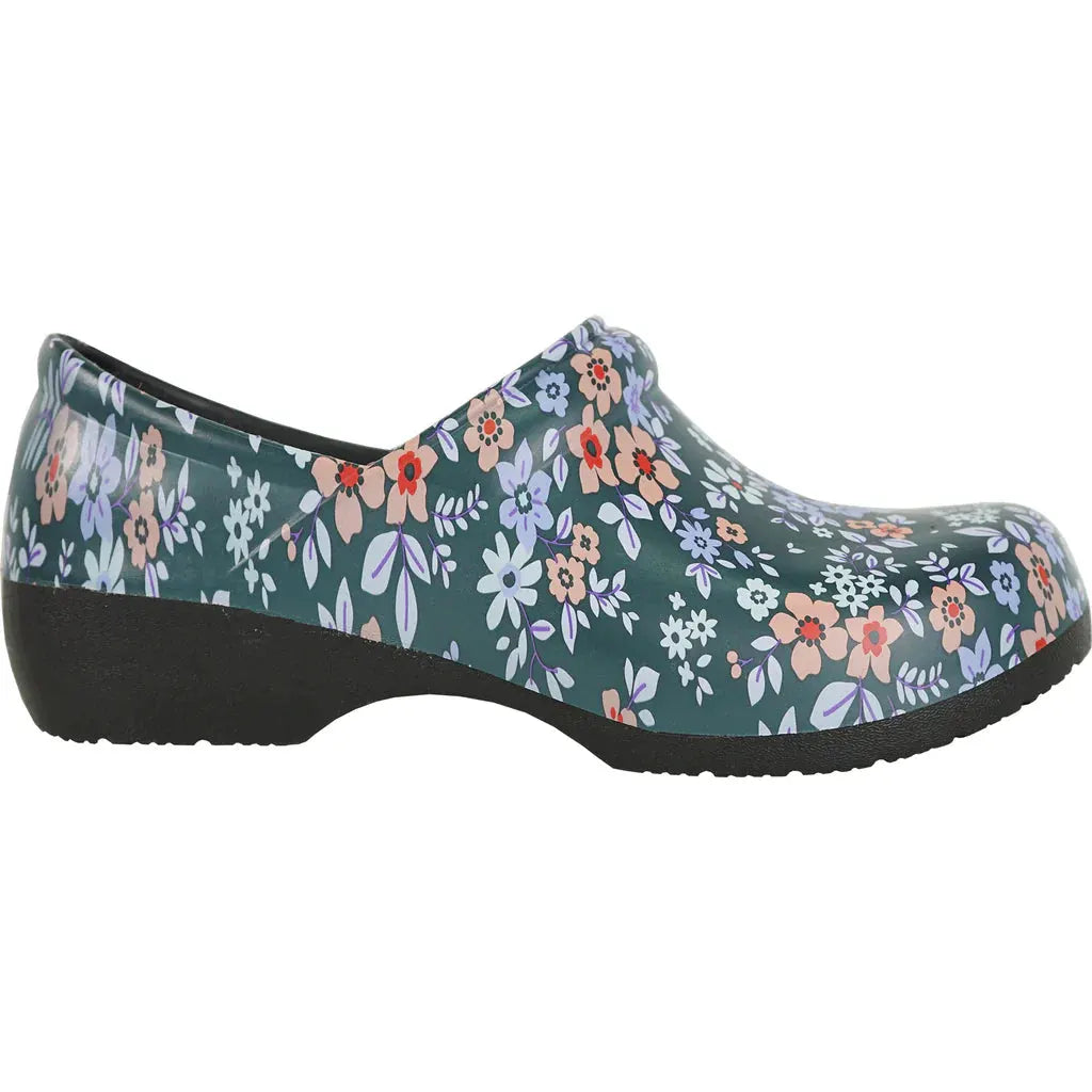 VANGELO Women Slip Resistant Clog NIKO Flower-2 by Tux-USA