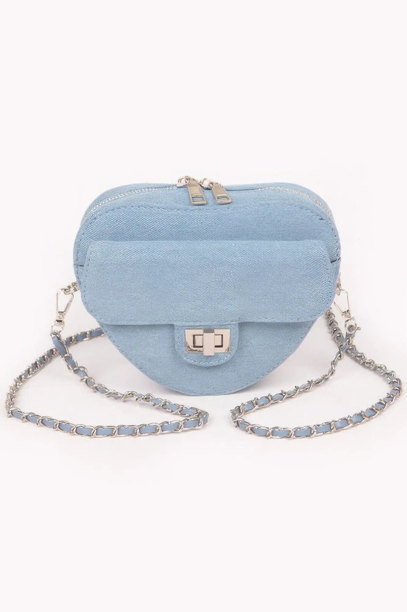 NOHO Heart Denim Crossbody - New Collection Los Angeles - BYMANYC ® New York by BYMANYC ® New York