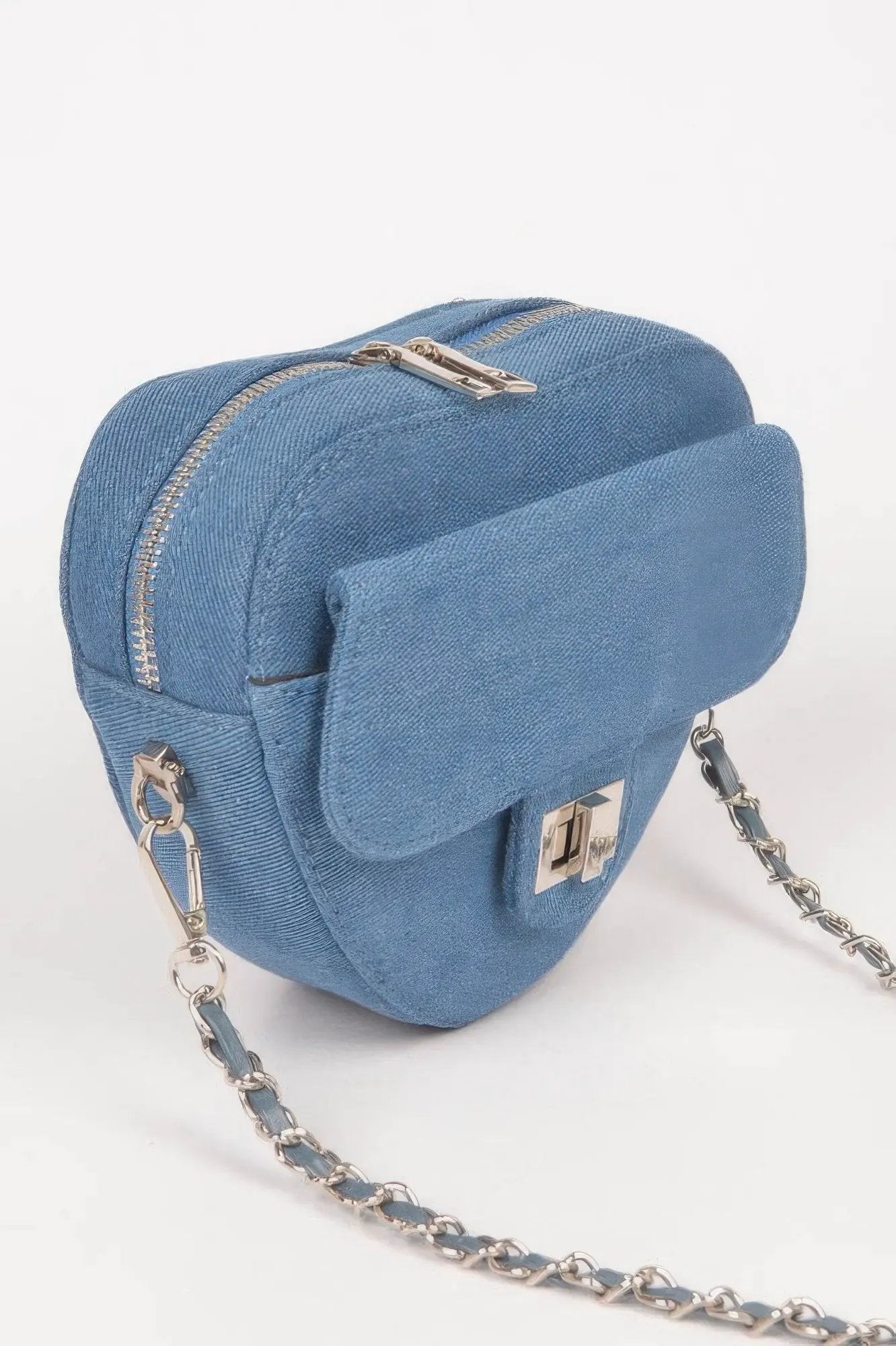 NOHO Heart Denim Crossbody - New Collection Los Angeles - BYMANYC ® New York by BYMANYC ® New York