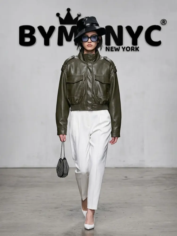 WOMEN'S JACKET Ecological WALL STREET New Collection Top Trendy BYMANYC ® New York by BYMANYC ® New York