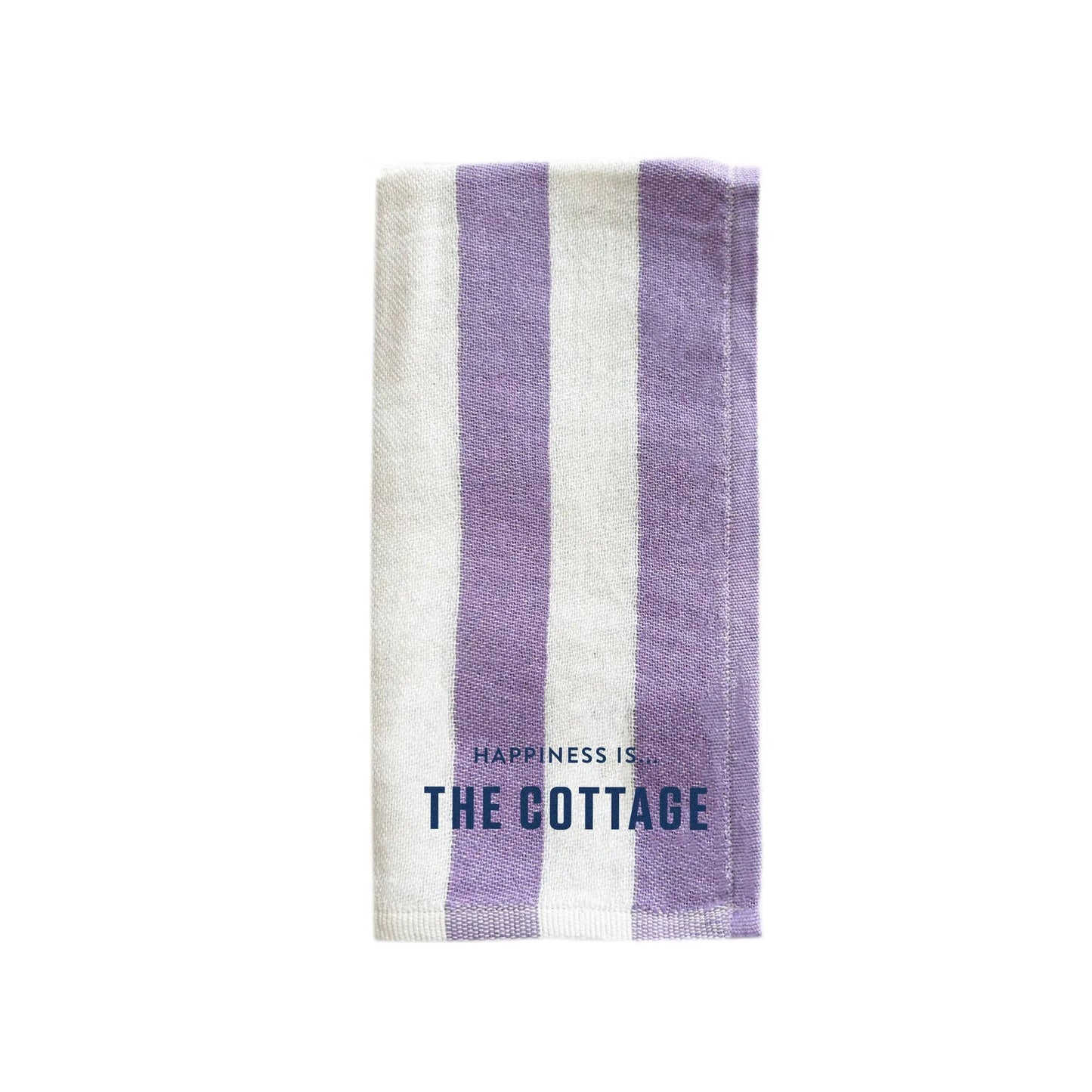 Napkin: Cottage, Lilac Stripe by Cottage Collection