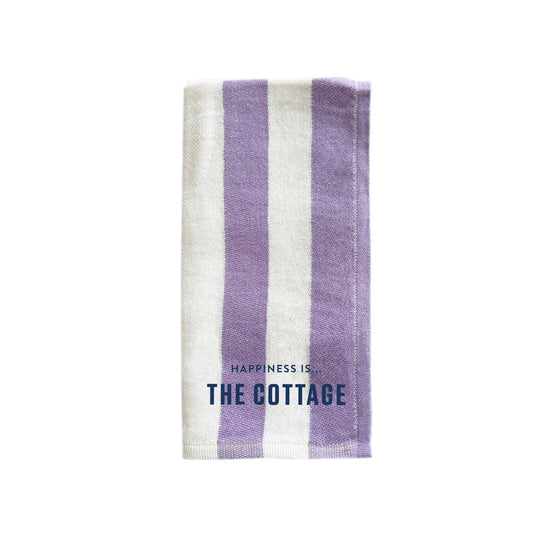 Napkin: Cottage, Lilac Stripe by Cottage Collection