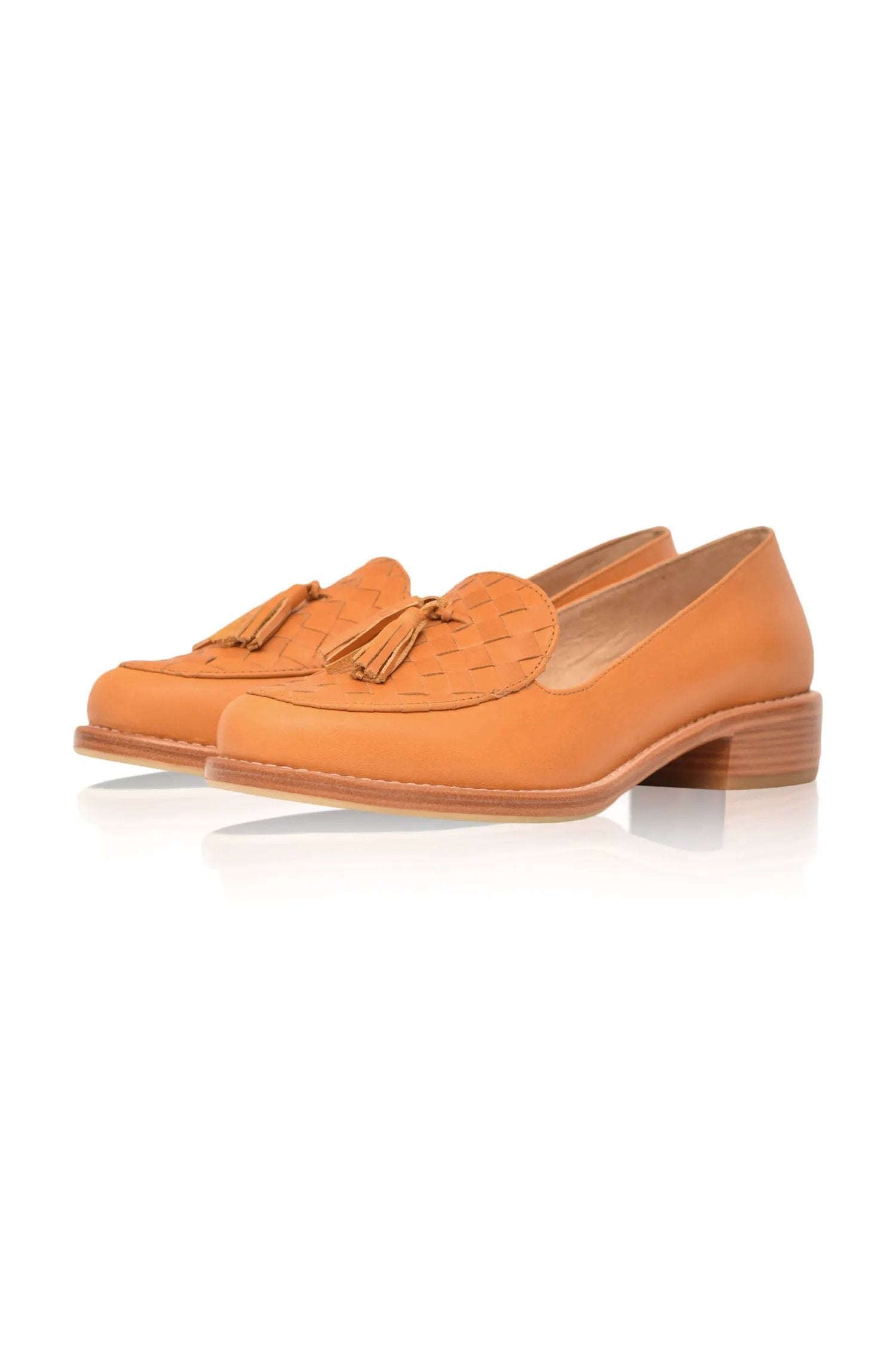 Nikita Woven Leather Loafers by ELF