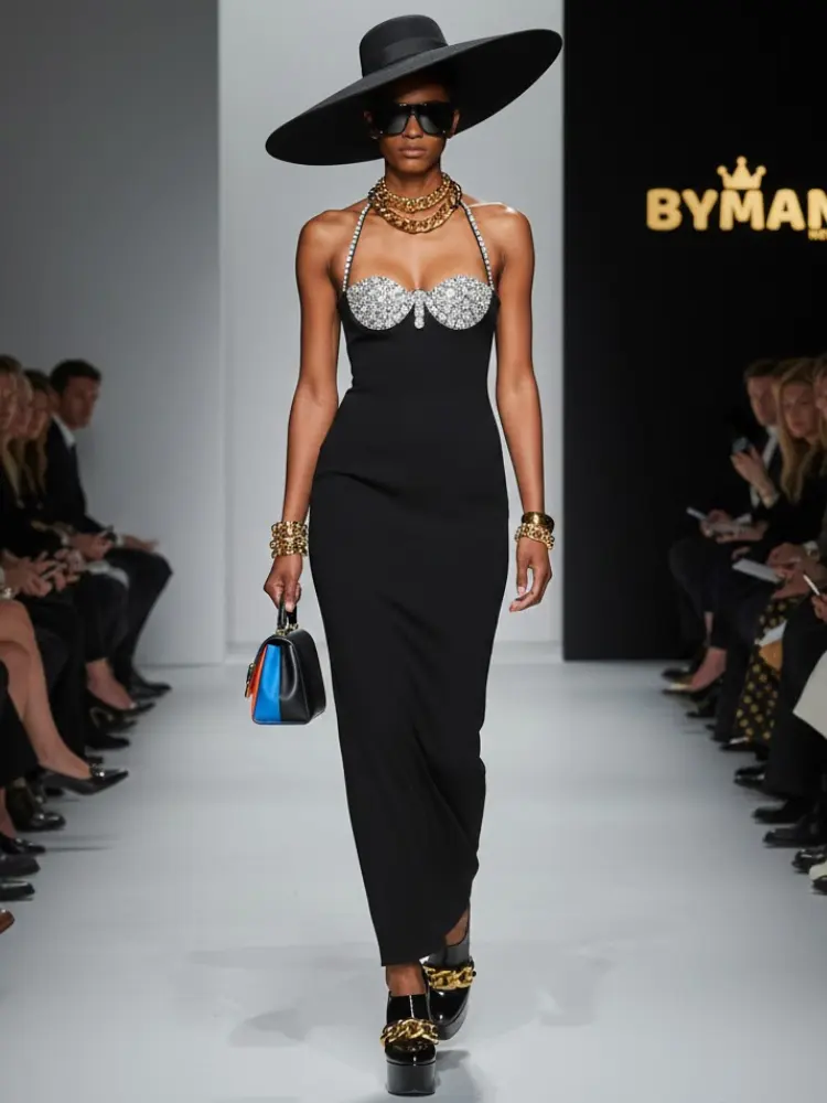 Noir Diamond Halter • MIDTOWN New Collection BYMANYC ® New York by BYMANYC ® New York