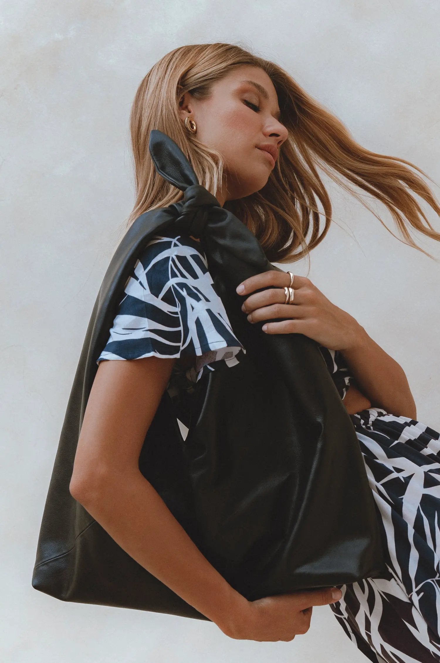 Nudo Knotted Leather Shoulder Bag by ELF