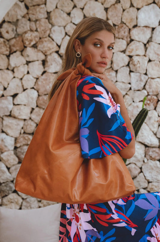 Nudo Knotted Leather Shoulder Bag by ELF