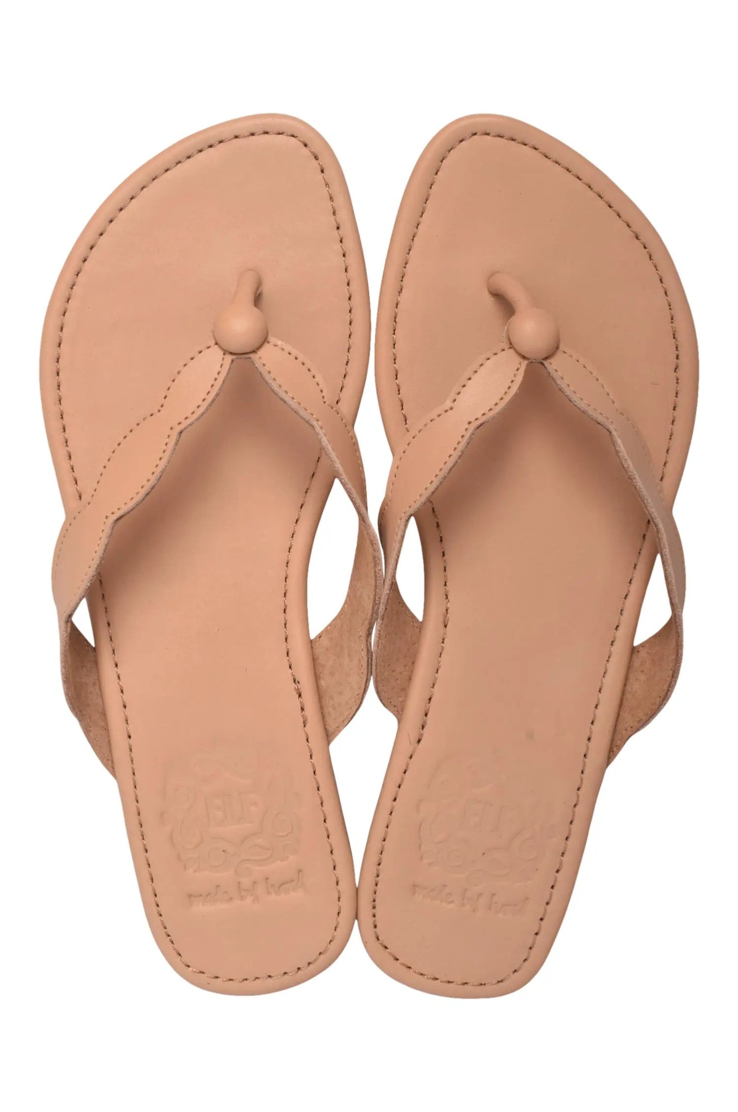 Nuvola Thong Leather Slides by ELF