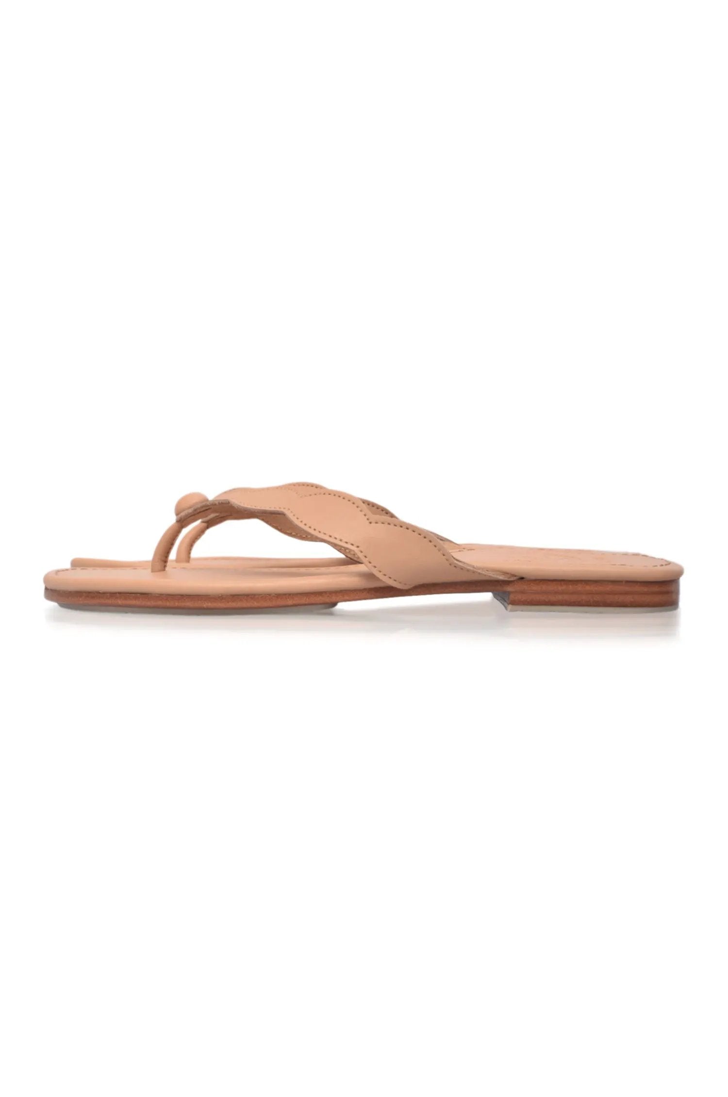 Nuvola Thong Leather Slides by ELF