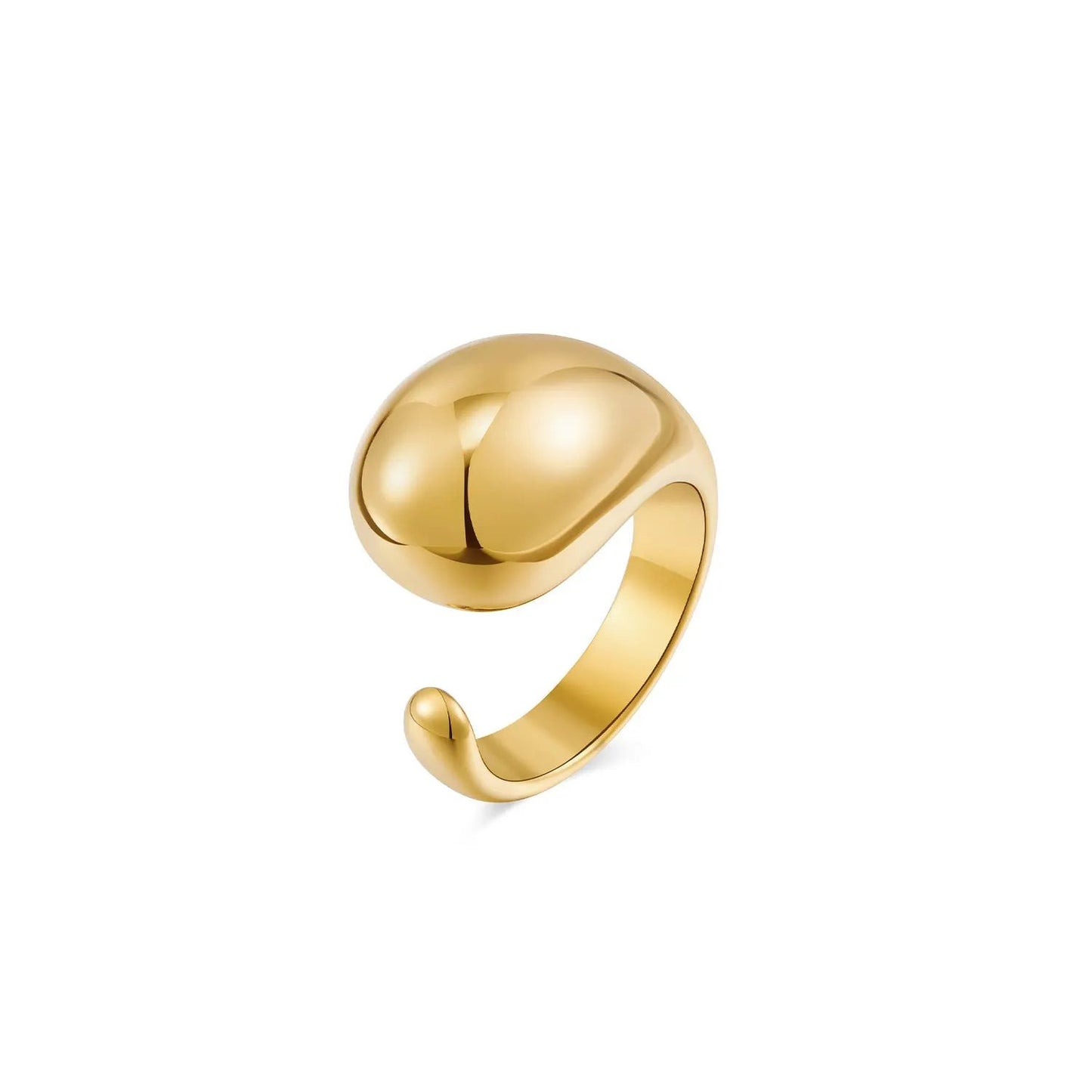 Fashion Irregular Ring Niche Design European and American Style Open Ring Women's Light Luxury High-end Ins Style Ring by Dropsure
