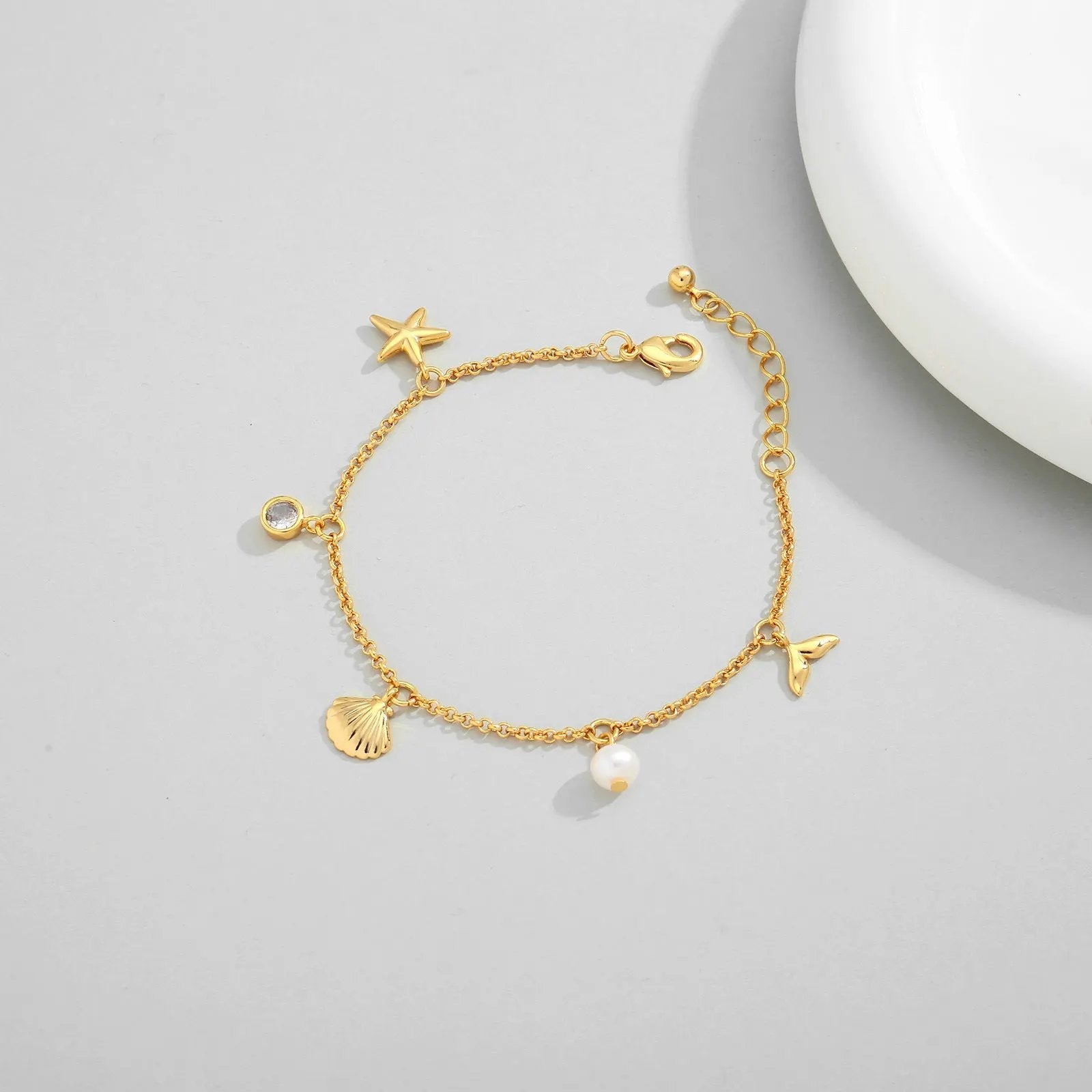 European and American Cross-border Fashion Personalized Ocean Necklace Summer Bracelet Women's Exquisite New Gift Jewelry High-end Bracelet by Dropsure