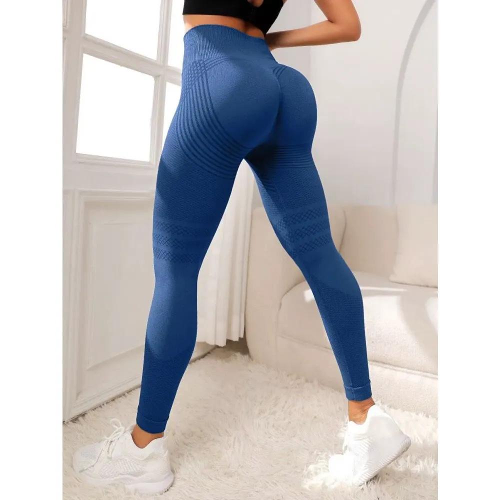 Ultra high waist non slip yoga pants with no trace, peach buttocks fitness exercise, hip lifting tight pants with high elasticity by Dropsure