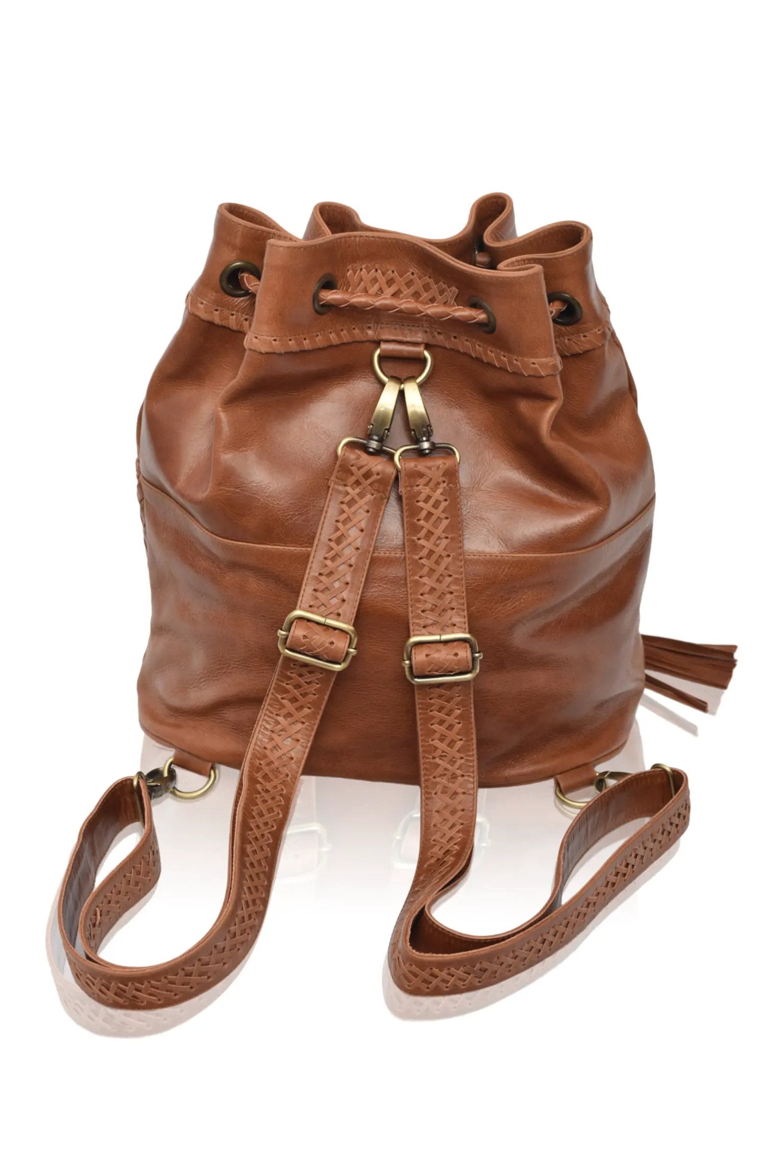 Ocean Alley Convertible Leather Backpack by ELF