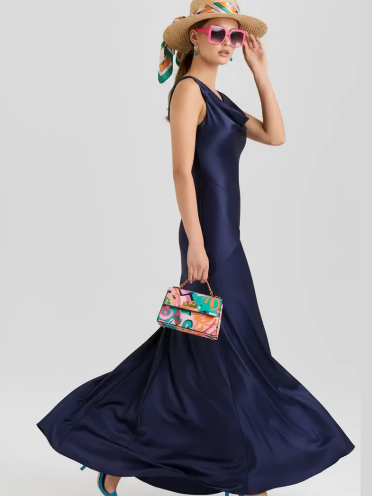 Off-the-Shoulder Fitted Chiffon Dress For Women, Upper West Side, BYMANYC New York. by BYMANYC ® New York