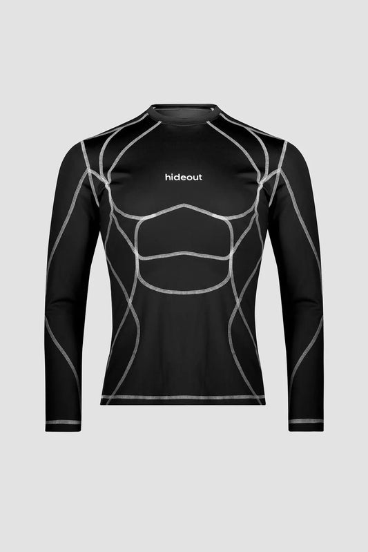 Orbit Stitch Long-sleeve Performance Fitted Top by Hideout