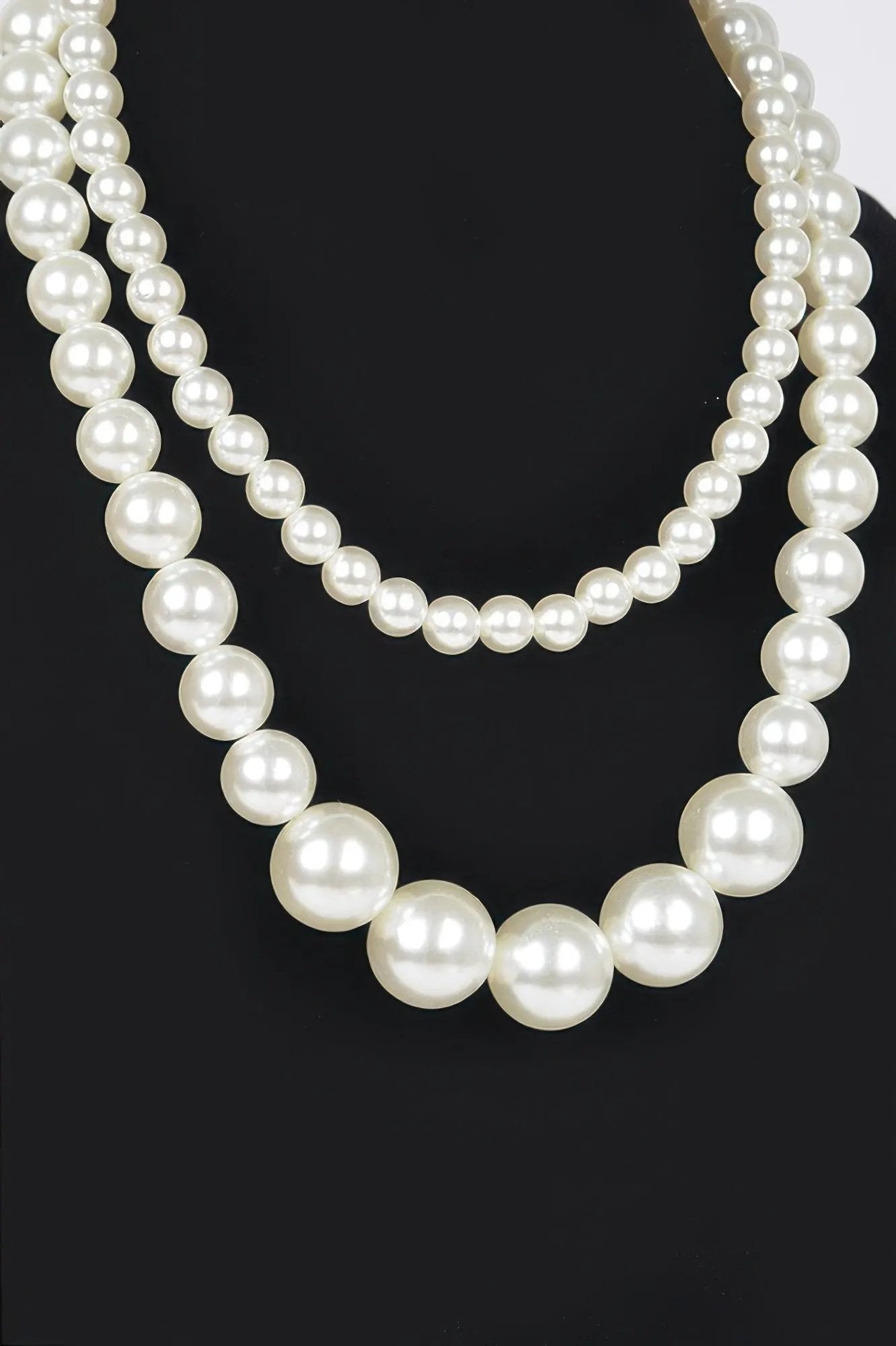 PARK AVENUE Double Layered Faux Pearl Necklace: BYMANYC ® New York by BYMANYC ® New York