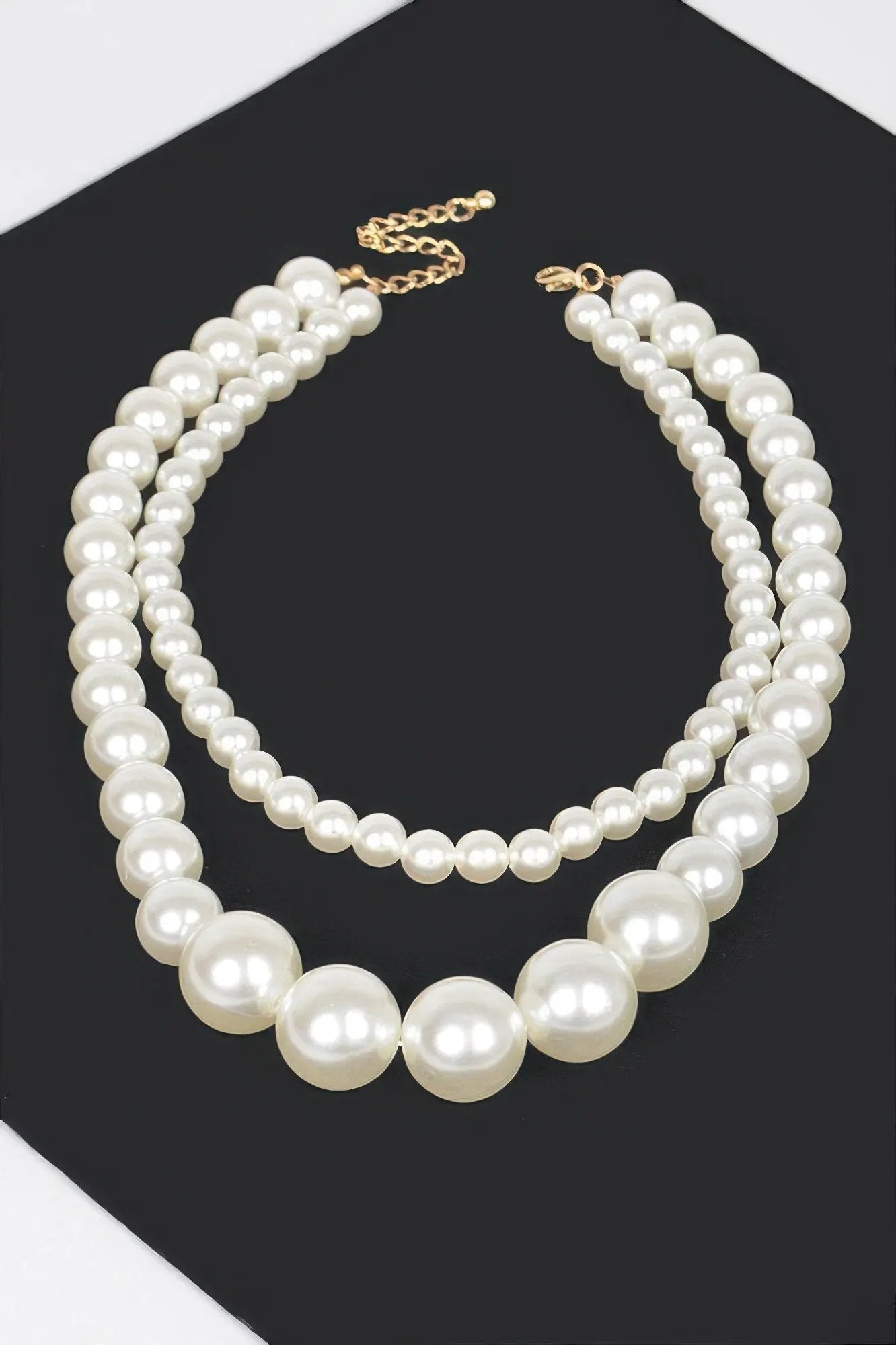 PARK AVENUE Double Layered Faux Pearl Necklace: BYMANYC ® New York by BYMANYC ® New York