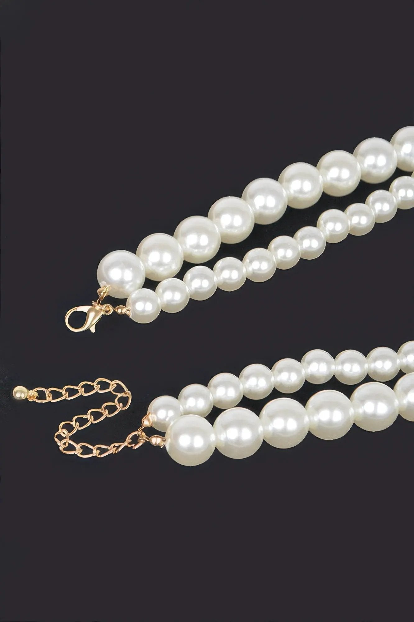 PARK AVENUE Double Layered Faux Pearl Necklace: BYMANYC ® New York by BYMANYC ® New York