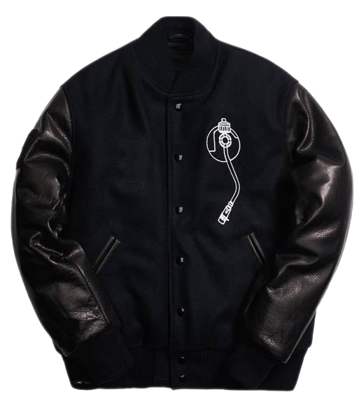 Def Leather & Fabric Varsity Jacket (PREMIUM) by Inland Leather Co