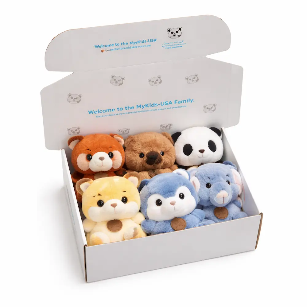 MyKids-USA® 6.5” Scented Animal Plush Toy – Super Soft PP Cotton by Tux-USA