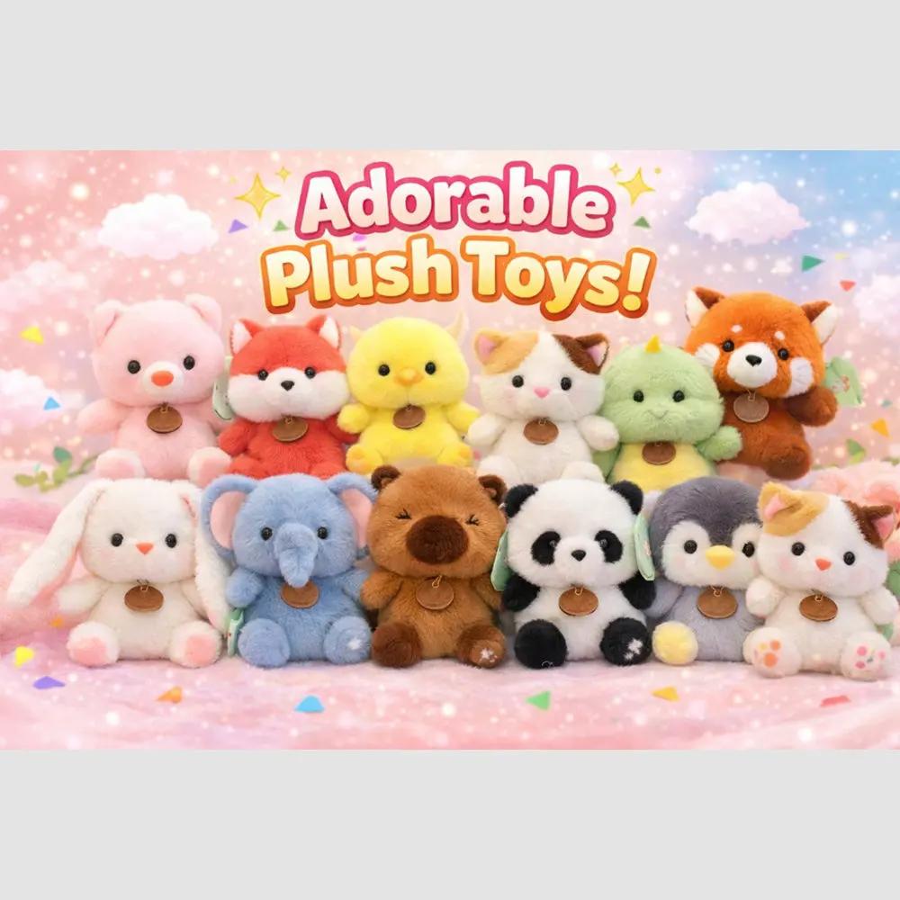 MyKids-USA® 6.5” Scented Animal Plush Toy – Super Soft PP Cotton by Tux-USA