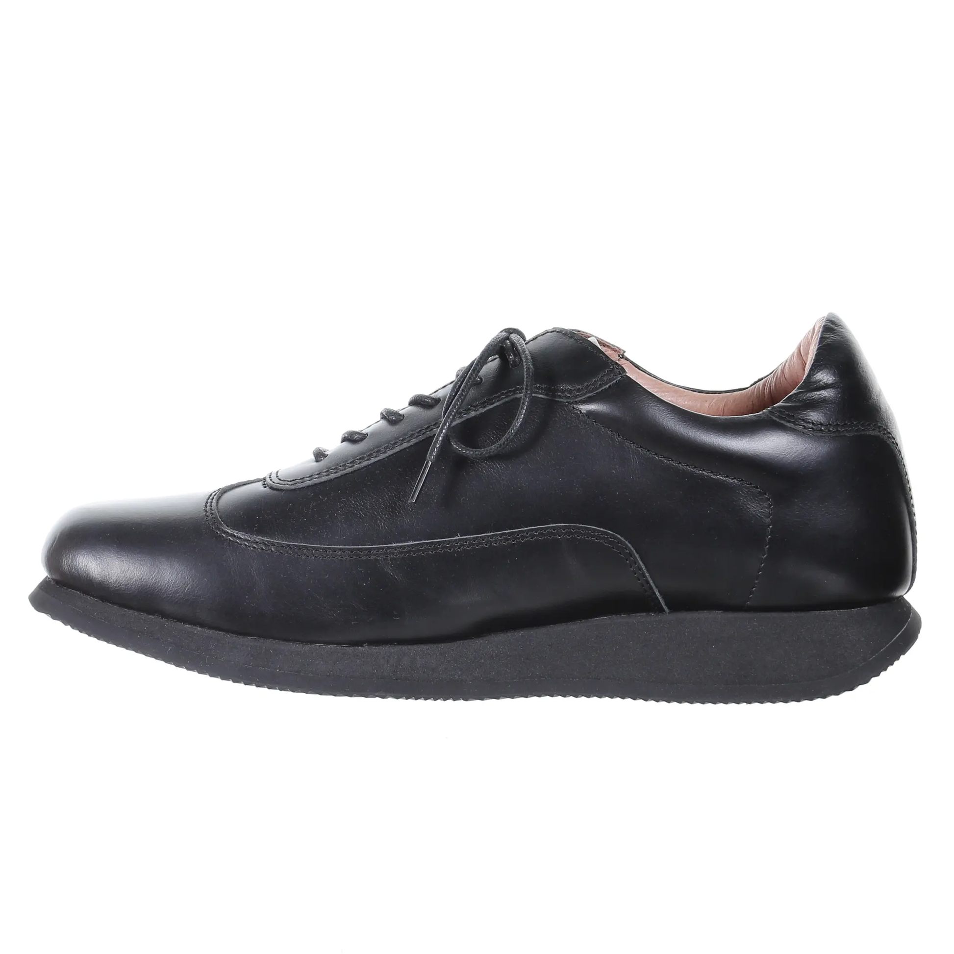 Men's Style Lace Up Leather Casual Shoes (Black) by PRODUIT PARFAIT