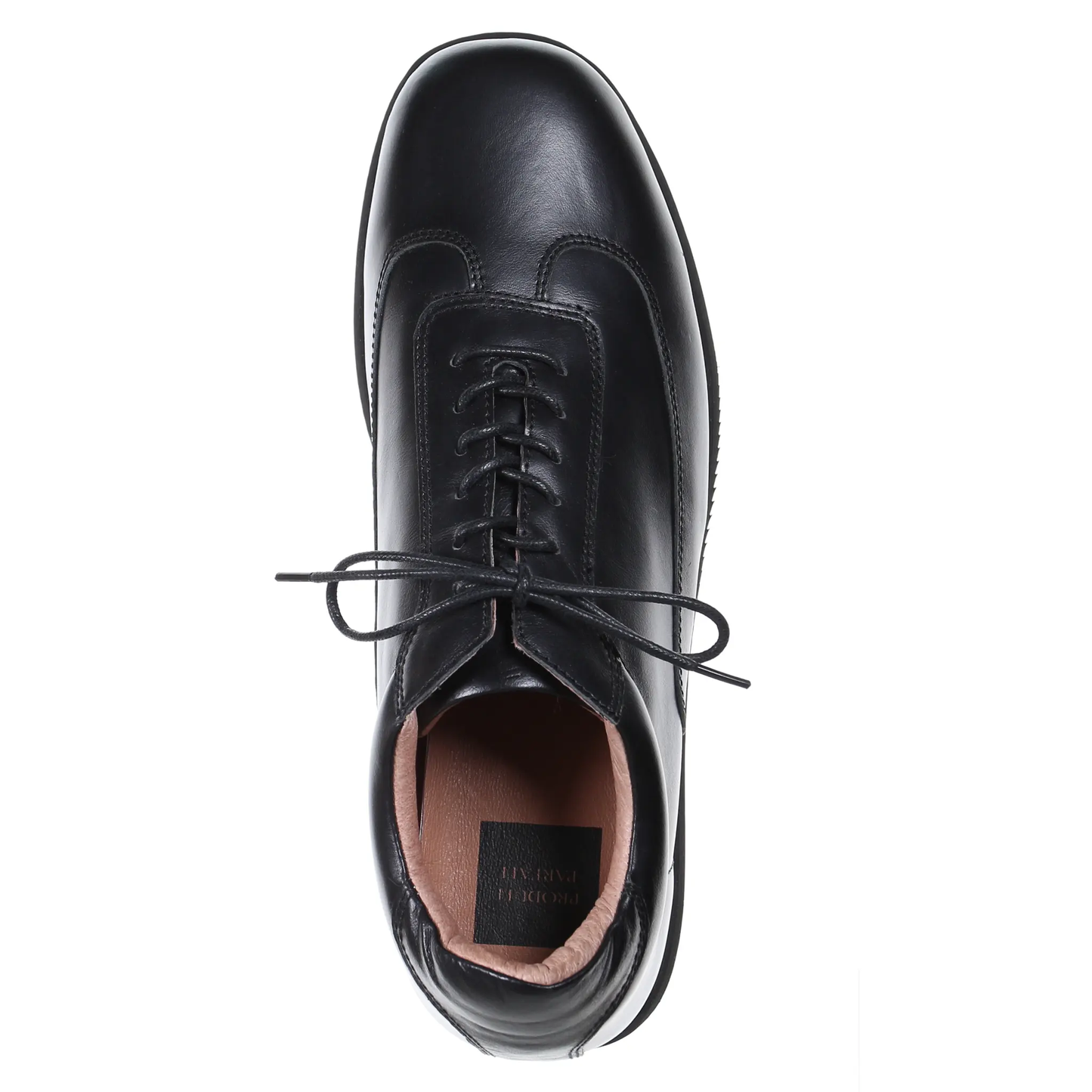 Men's Style Lace Up Leather Casual Shoes (Black) by PRODUIT PARFAIT